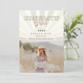 ボーホー サンバースト 卒業発表 招待状 (スタンド正面)