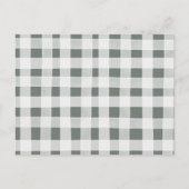 ボーホー サージュグリーン サファリ オー・ボー 赤ちゃんのための本 インビテーションポストカード (裏面)