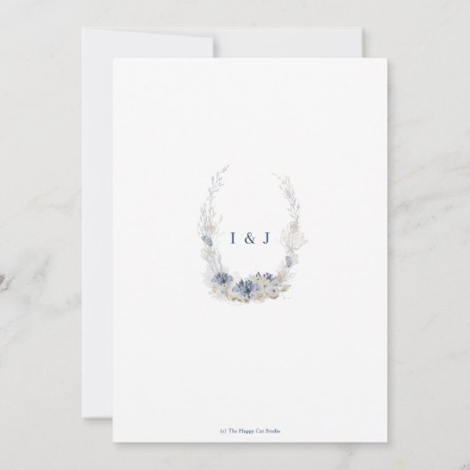 ボーホー シック ビーチ リゾート デスティネーション ウェディング セーブザデート (裏面)