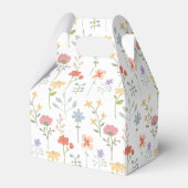 ボーホー シック ワイルドフラワーズ モダン フラワーズ ウェディング フェイバーボックス (裏面サイド)