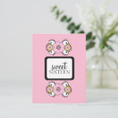 {ボーホー シック} 16歳の誕生日パーティー招待状 招待状 (スタンド正面)