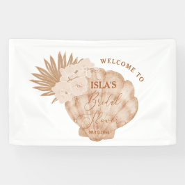 ボーホー シーシェル ビーチ ブライダル シャワー 横断幕