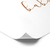 ボーホー シーシェル ベイビー シャワーの歓迎 ポスター (角)