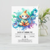 ボーホー ジャイフル モンキー バースデー 招待状 (スタンド正面)