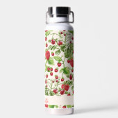 ボーホー ストロベリー フルーツ グリーネリー 名前入り ウォーターボトル (背面)