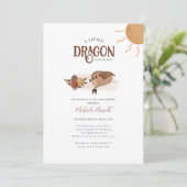ボーホー ストーリーブック ドラゴンの登場 赤ちゃんのお披露目パーティー 招待状 (スタンド正面)