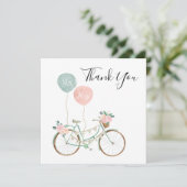 ボーホー スプリング ウェディング サンクス カード (スタンド正面)