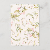 ボーホー スプリング ワイルドフラワー ウェディング 詳細情報 エンクロージャーカード (裏面)