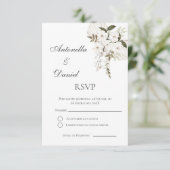 ボーホー スペイン語 ウェディング RSVP カード (スタンド正面)