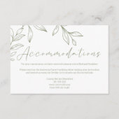 ボーホー・セイジ・フラワー ウェディング 封筒カード エンクロージャーカード (正面)