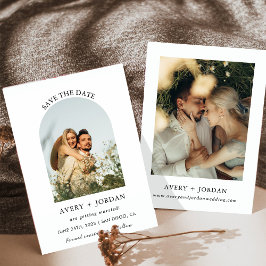 ボーホー セーブ・ザ・デート, ミニマル フォト セーブ・ザ・デート 招待状