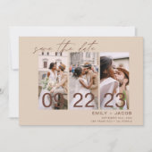 ボーホー セーブ・ザ・デート 3 フォト テラコッタ (正面)