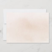 ボーホー ソフト フラワーズ パンパス グラス 婚約 パーティー 招待状 (裏面)