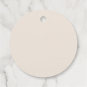 ボーホー タイニー ワイルドフラワー ブライダル シャワー ギフト タグ (裏面)