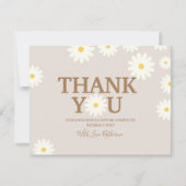 ボーホー ダイシー フラワーベイビーシャワー サンクスカード サンキューカード (正面)