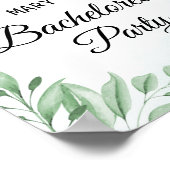 ボーホー ダスティーブルー ブライズパーティー ウェルカム ポスター (角)