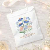 ボーホー ダスティーブルー ワイルドフラワー ベイビー イン ブルーム フェイバーバッグ (クリップ留めされた状態)