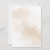 ボーホー ダスティ ピンクとバーガンディー おふたりの新しい日程を保存しよう 招待状 (裏面)