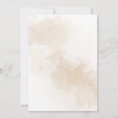 ボーホー ダスティ ピンクとバーガンディー 新しい日程を保存しよう 招待状 (裏面)