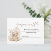 ボーホー テディベア おむつ ラッフル 封入 カード (スタンド正面)