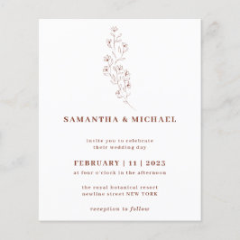 ボーホー テラコッタ インテリア ラスティック ボタニカル 極小予算 チラシ