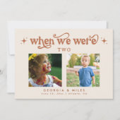 ボーホー テラコッタ ウェディング ベイビー ピクチャー テーブル ナンバー (正面)