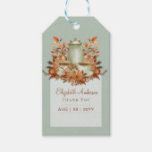 ボーホー テラコッタ サージュ ティーパーティー ベイビー ブライズシャワー ギフトタグ (正面)