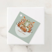 ボーホー テラコッタ サージ グリーン フラワー パーティー どんなイベントにも フェイバータグ (インサイチュ)