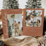 ボーホー テラコッタ ハッピー ホリデーズ フォト シーズンカード<br><div class="desc">ボーホー テラコッタ ハッピー ホリデーズ フォト ホリデー カード</div>