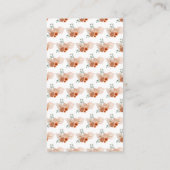 ボーホー テラコッタ パンパス グラス レジストリ エンクロージャーカード (裏面)