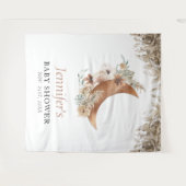 ボーホー テラコッタ ベビーシャワー タペストリー (正面(横))