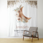 ボーホー テラコッタ ベビーシャワー タペストリー (インサイチュ)