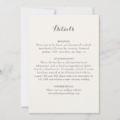 ボーホー トライバル フェアリー ドリームキャッチャー ウェディング 招待状 (裏面)