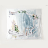 ボーホー ドリフトウッド アーチ バックドロップ タペストリー (正面(横))