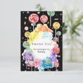 ボーホー ドリーミー キャンディランド バースデー サンキューカード (スタンド正面)