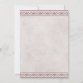 ボーホー ドリーム キャッチャー ダスキー ブライダル シャワー 招待状 (裏面)