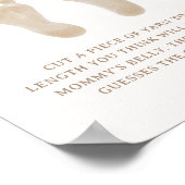 ボーホー・ナーチュリー・シック 赤ちゃんの性別当てゲーム ポスター (角)