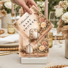 ボーホー ニュートラル A Baby Is Brewing シャワー ベイビー シャワー スタンダードカクテルナプキン