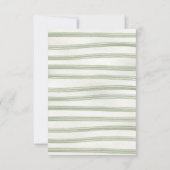 ボーホー ネイチャー ベイビー シャワーのためのおしゃれな衣類ラインの本 招待状 (裏面)