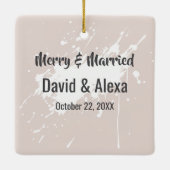 ボーホー ハイランドカウ ブライダル フラワーロ crown セラミックオーナメント (裏面)