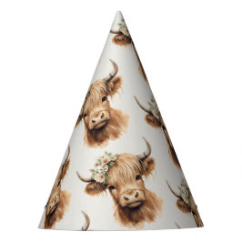 ボーホー ハイランドカウ 子供誕生日 パーティーハット