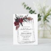 ボーホー ハロウィン フラワー ブライダル シャワー 水彩画 (スタンド正面)