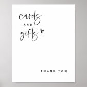 ボーホー ハート カード&ギフト ベビーシャワー サイン E100 (正面)