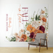 ボーホー ハーベスト 秋のブライダルシャワー デコ タペストリー (インサイチュ(横))