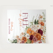 ボーホー ハーベスト 秋のブライダルシャワー デコ タペストリー (正面(横))