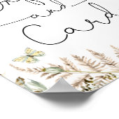 ボーホー バタフライ カードとギフト ポスター (角)