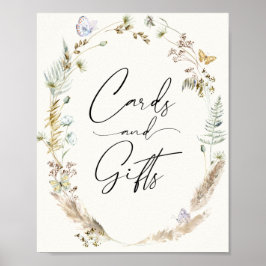 ボーホー バタフライ カード＆ギフト ポスター