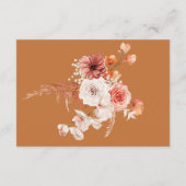 ボーホー バーン オレンジ 秋 フラワールサビのディテール エンクロージャーカード (裏面)