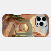 ボーホー パステル iPhone 16 Pro Max ケース | サニー (裏面横)