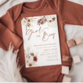 ボーホー パンパス ガール or ボーイ 性別発表 招待状